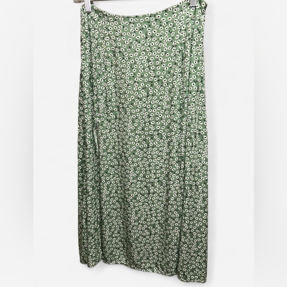 SHEIN Green A-Line Midi Skirt for Casual Resort Wear - Picture 1 of 7